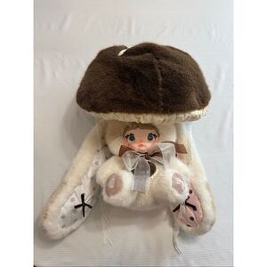 Nommi Mushroom Hat 400% Blind Box Confirmed Plush Doll Toy - Mocha No Box